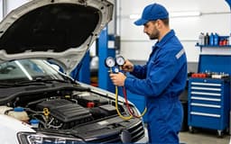 Recarga de gas refrigerante